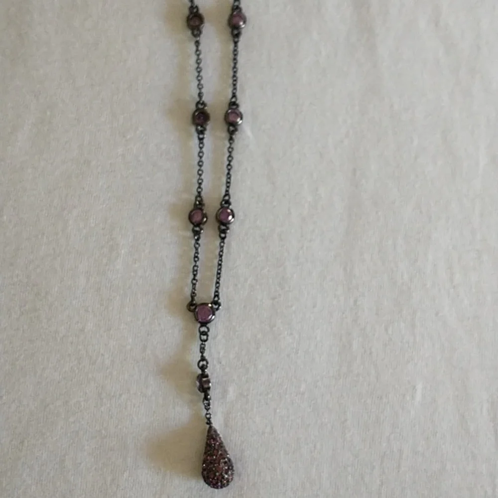 Necklace Jeweled Drop - Picture 6 of 7